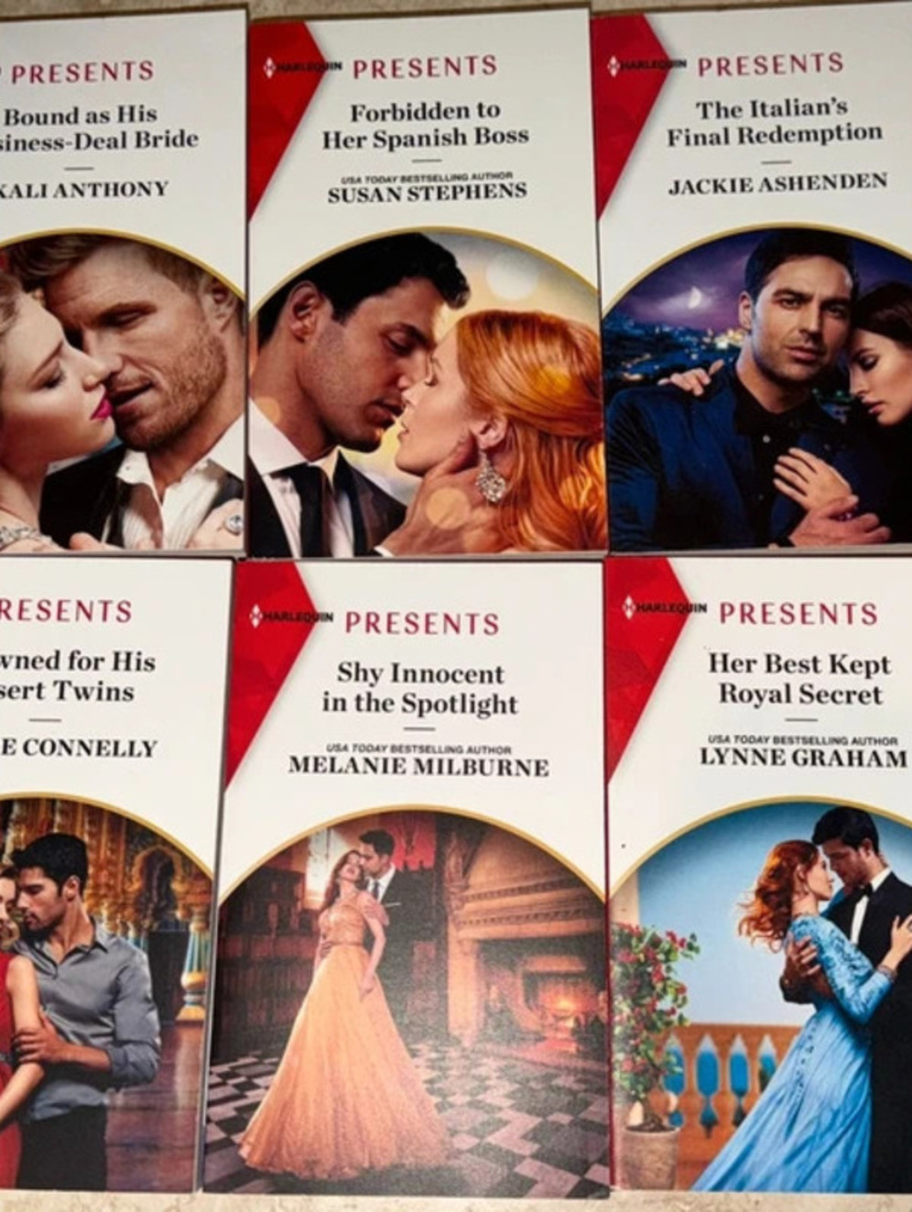 Harlequin Presents Romance Paperback Books Lot of 6